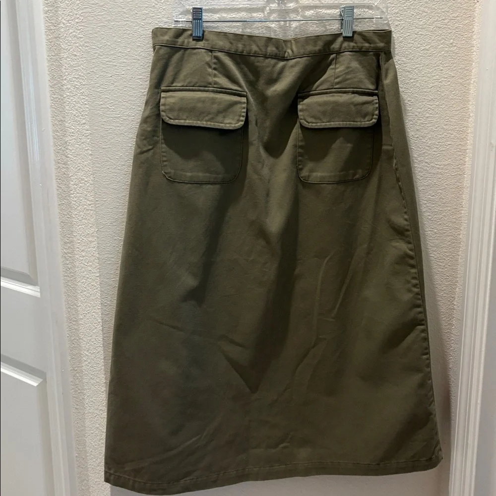 OshKosh B'gosh Olive Midi Skirt - Picture 4 of 8